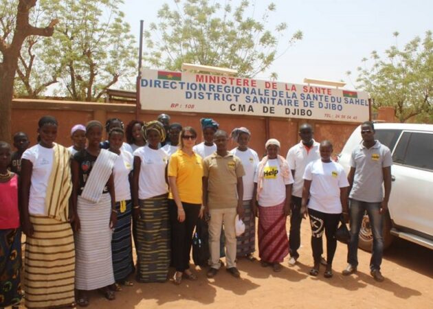 Help à la cérémonie de lancement de la gratuité à Djibo